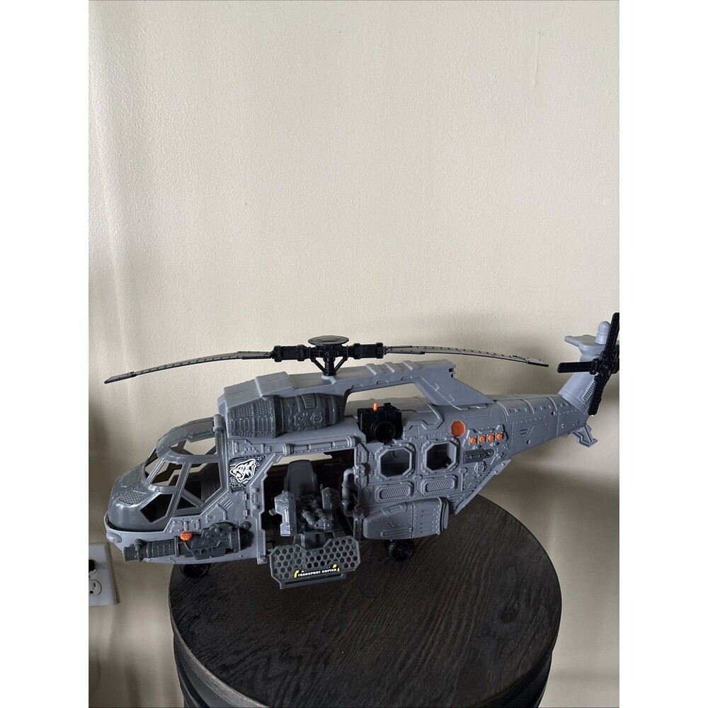 Kid Connection Giant Military Transport Helicopter Army -Lights Up Makes Noises